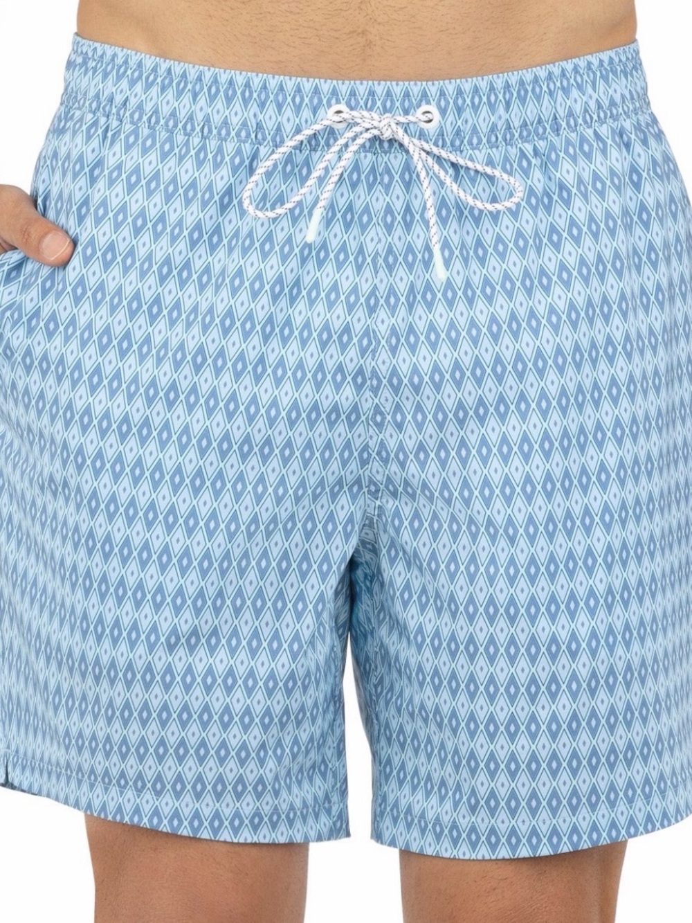 Bonobos Riviera Diamond Pattern Men's Swim Trunks $99 retail